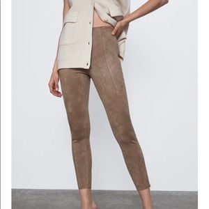 New Zara Faux Suede pants/leggings